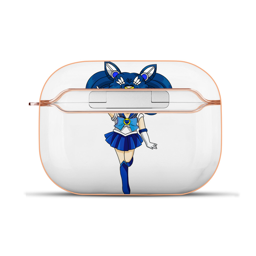 （画像用） 美少女戦士セーラームーン 水野 亜美 みずの あみ Sailor Moon Mizuno Ami 【AirPods Pro用】ハードシェル保護ケース｜耐衝撃・防指紋・カラビナ付き商品仕様