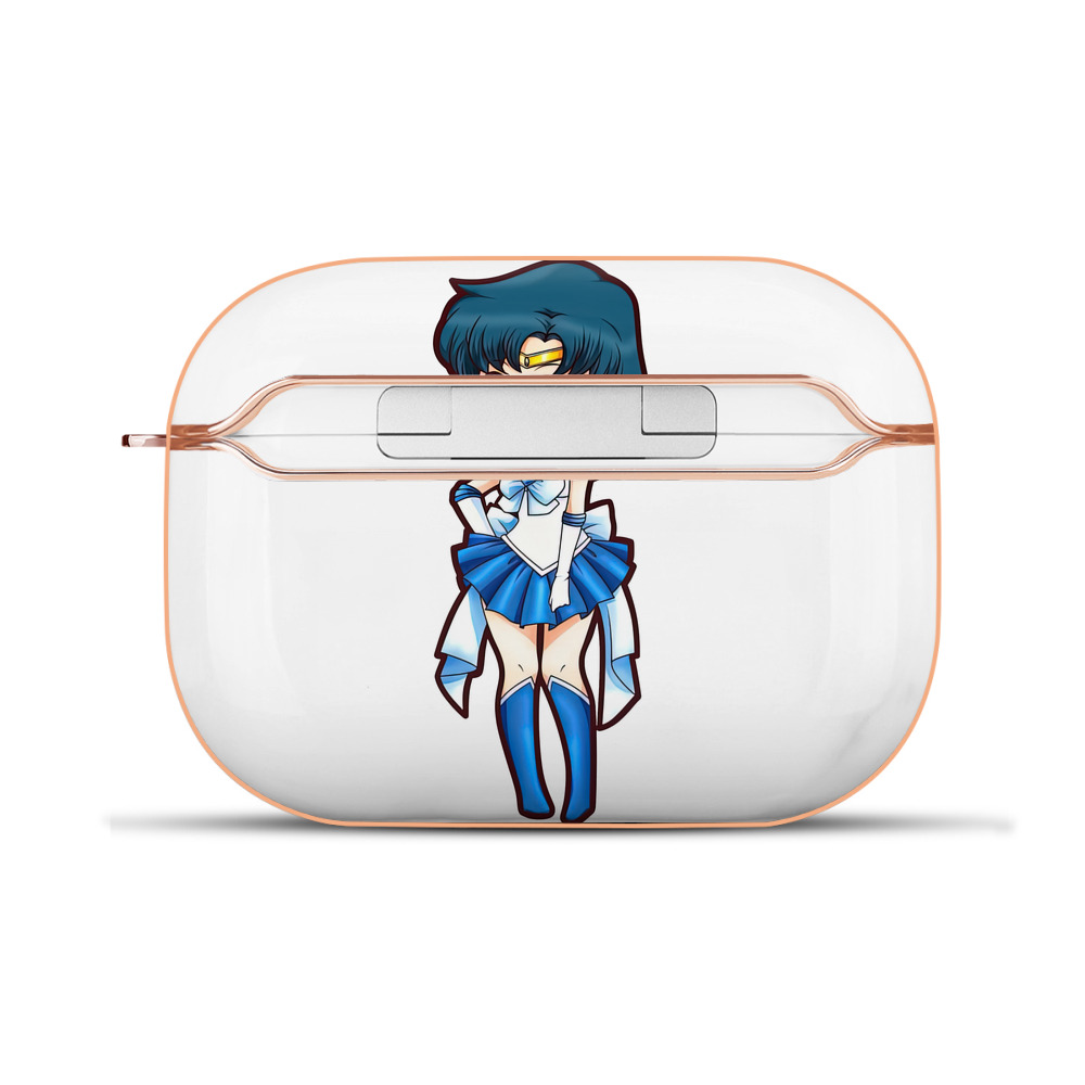 （画像用） 美少女戦士セーラームーン 水野 亜美 みずの あみ Sailor Moon Mizuno Ami 【AirPods Pro用】ハードシェル保護ケース｜耐衝撃・防指紋・カラビナ付き商品仕様
