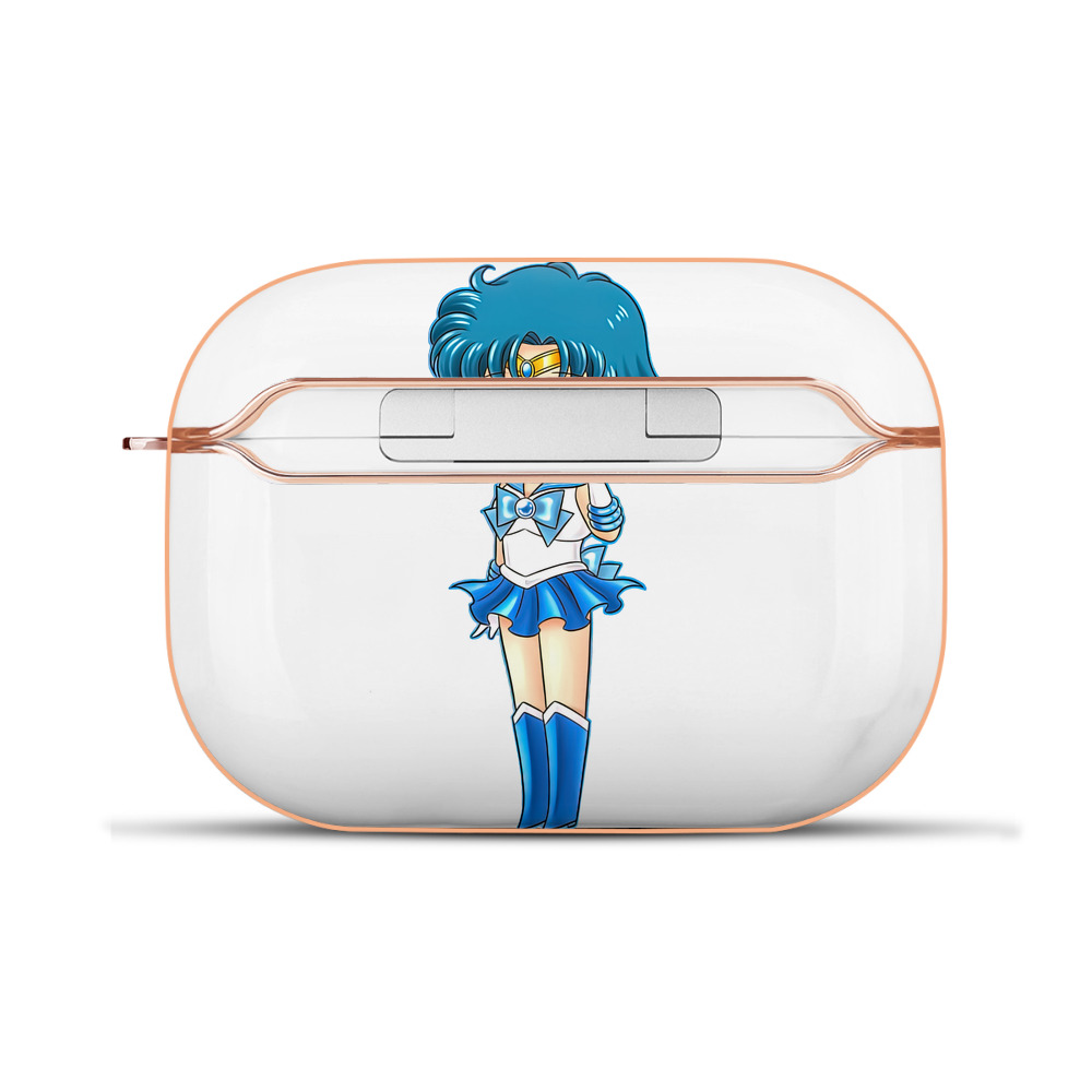 （画像用） 美少女戦士セーラームーン 水野 亜美 みずの あみ Sailor Moon Mizuno Ami 【AirPods Pro用】ハードシェル保護ケース｜耐衝撃・防指紋・カラビナ付き商品仕様