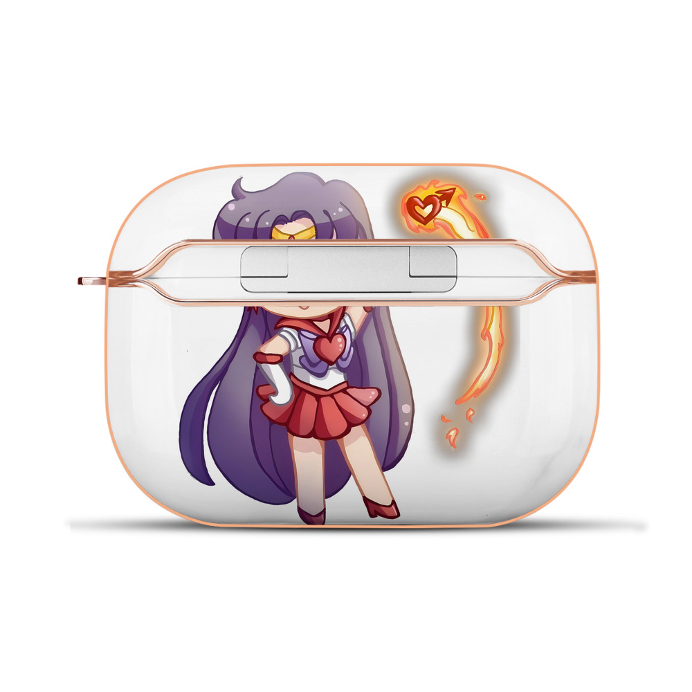 （画像用） 美少女戦士セーラームーン 火野レイ ひの レイ Sailor Moon Hino Rei （セーラーマーズ,Sailor Mars） 【AirPods Pro用】ハードシェル保護ケース｜耐衝撃・防指紋・カラビナ付き商品仕様