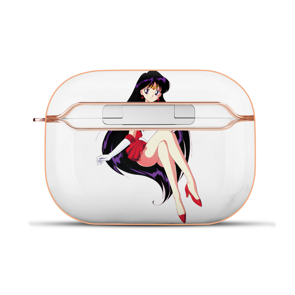 （画像用） 美少女戦士セーラームーン 火野レイ ひの レイ Sailor Moon Hino Rei （セーラーマーズ,Sailor Mars） 【AirPods Pro用】ハードシェル保護ケース｜耐衝撃・防指紋・カラビナ付き商品仕様