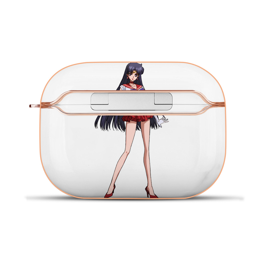 （画像用） 美少女戦士セーラームーン 火野レイ ひの レイ Sailor Moon Hino Rei （セーラーマーズ,Sailor Mars） 【AirPods Pro用】ハードシェル保護ケース｜耐衝撃・防指紋・カラビナ付き商品仕様