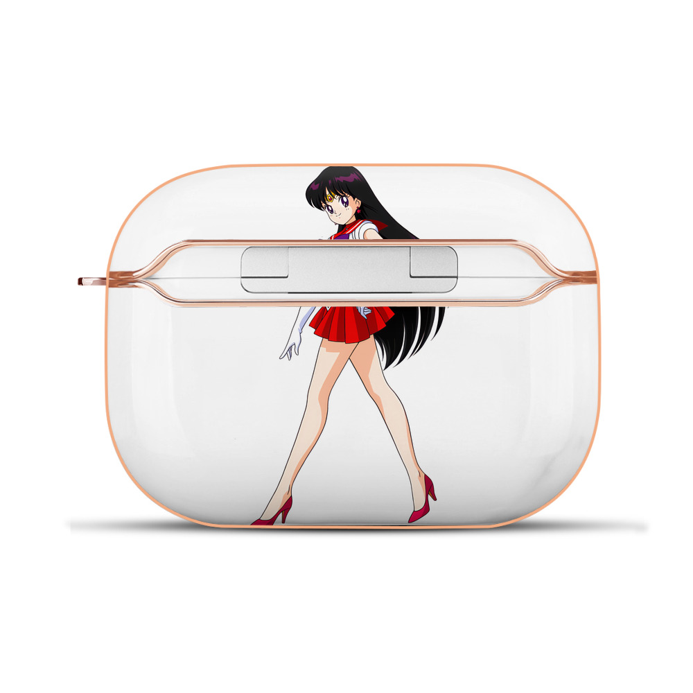 （画像用） 美少女戦士セーラームーン 火野レイ ひの レイ Sailor Moon Hino Rei （セーラーマーズ,Sailor Mars） 【AirPods Pro用】ハードシェル保護ケース｜耐衝撃・防指紋・カラビナ付き商品仕様