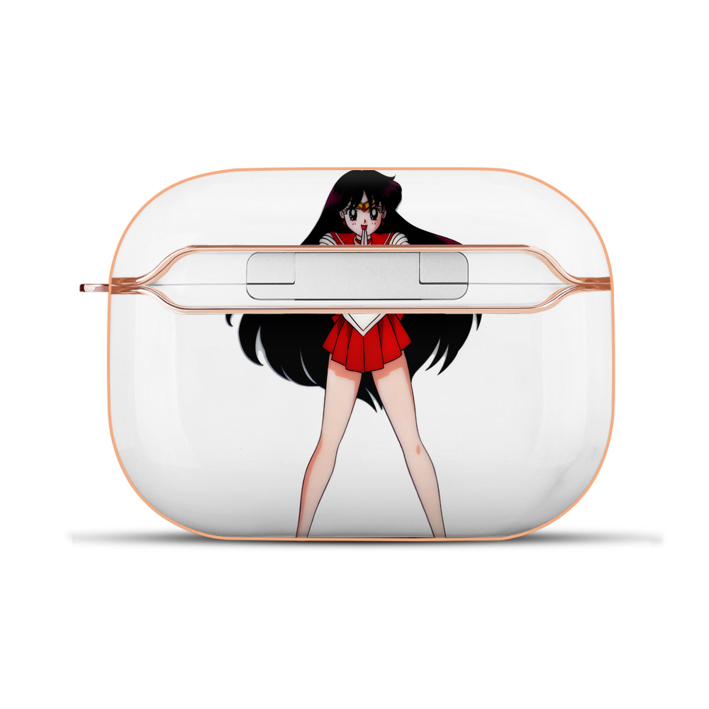 （画像用） 美少女戦士セーラームーン 火野レイ ひの レイ Sailor Moon Hino Rei （セーラーマーズ,Sailor Mars） 【AirPods Pro用】ハードシェル保護ケース｜耐衝撃・防指紋・カラビナ付き商品仕様
