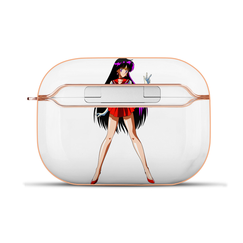 （画像用） 美少女戦士セーラームーン 火野レイ ひの レイ Sailor Moon Hino Rei （セーラーマーズ,Sailor Mars） 【AirPods Pro用】ハードシェル保護ケース｜耐衝撃・防指紋・カラビナ付き商品仕様