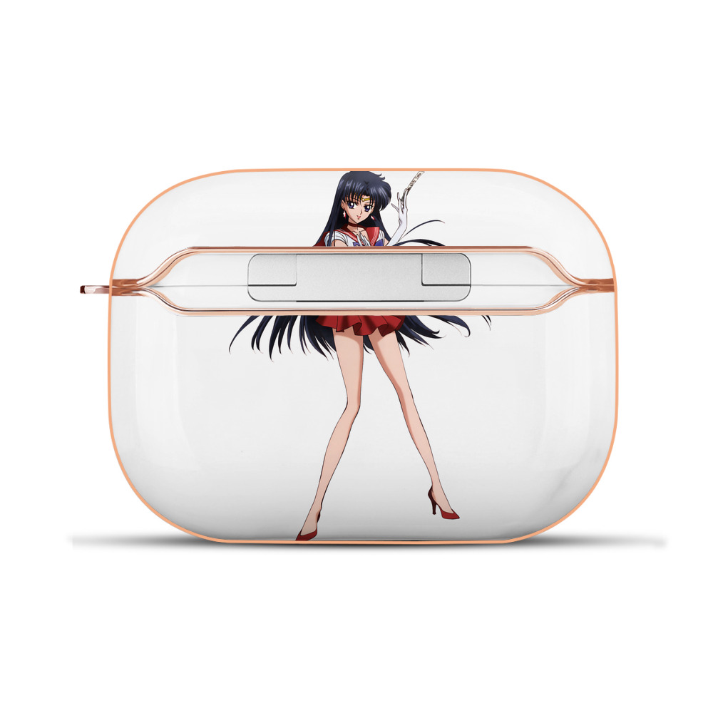 （画像用） 美少女戦士セーラームーン 火野レイ ひの レイ Sailor Moon Hino Rei （セーラーマーズ,Sailor Mars） 【AirPods Pro用】ハードシェル保護ケース｜耐衝撃・防指紋・カラビナ付き商品仕様