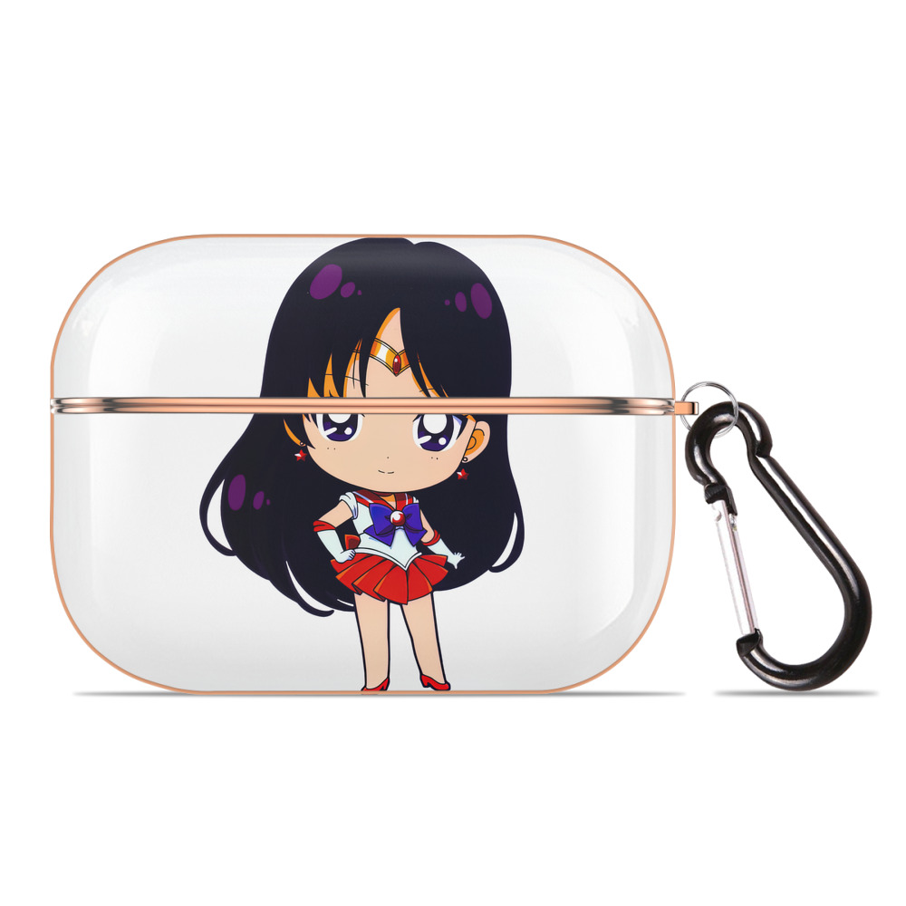 （画像用） 美少女戦士セーラームーン 火野レイ ひの レイ Sailor Moon Hino Rei （セーラーマーズ,Sailor Mars） 【AirPods Pro用】ハードシェル保護ケース｜耐衝撃・防指紋・カラビナ付き商品仕様