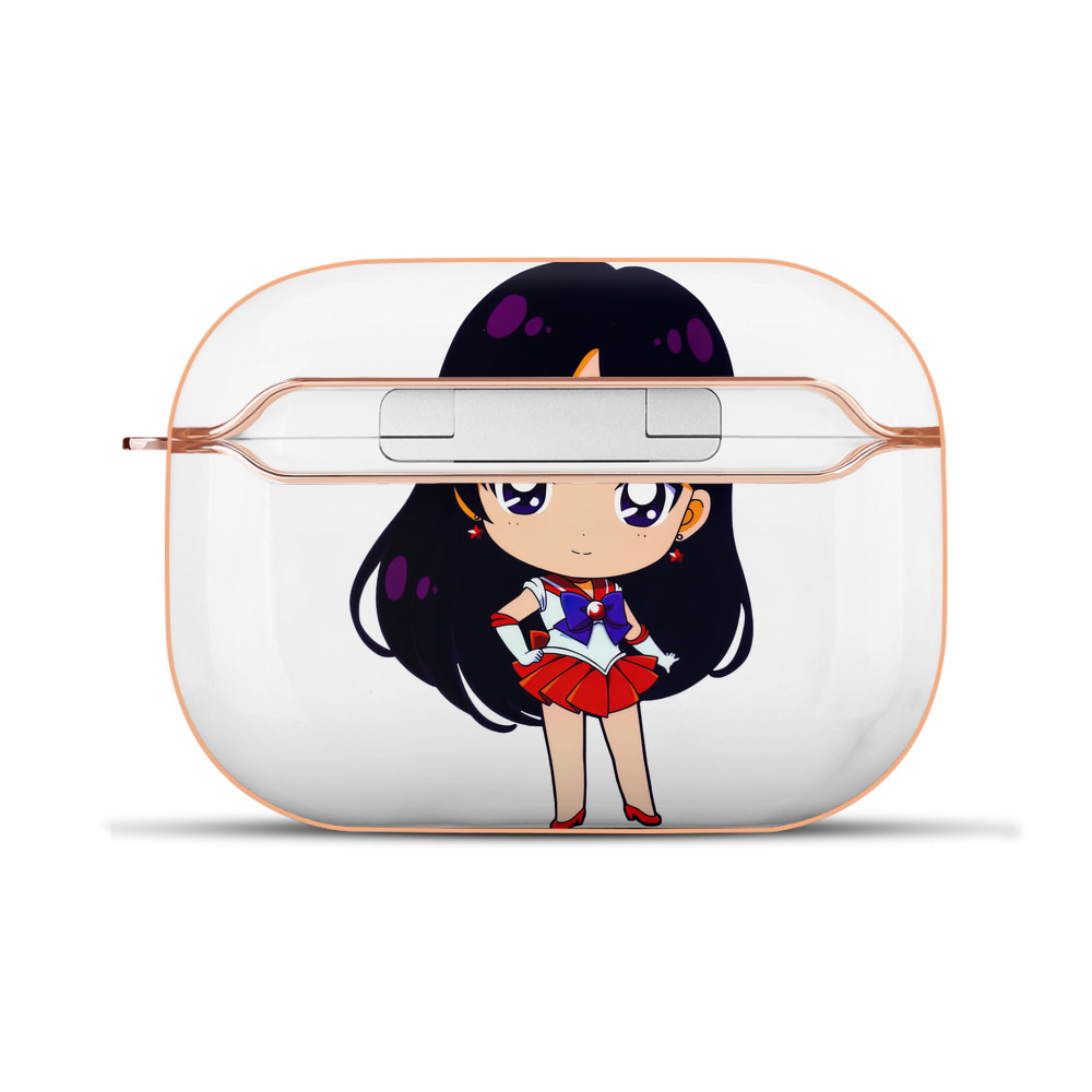 （画像用） 美少女戦士セーラームーン 火野レイ ひの レイ Sailor Moon Hino Rei （セーラーマーズ,Sailor Mars） 【AirPods Pro用】ハードシェル保護ケース｜耐衝撃・防指紋・カラビナ付き商品仕様