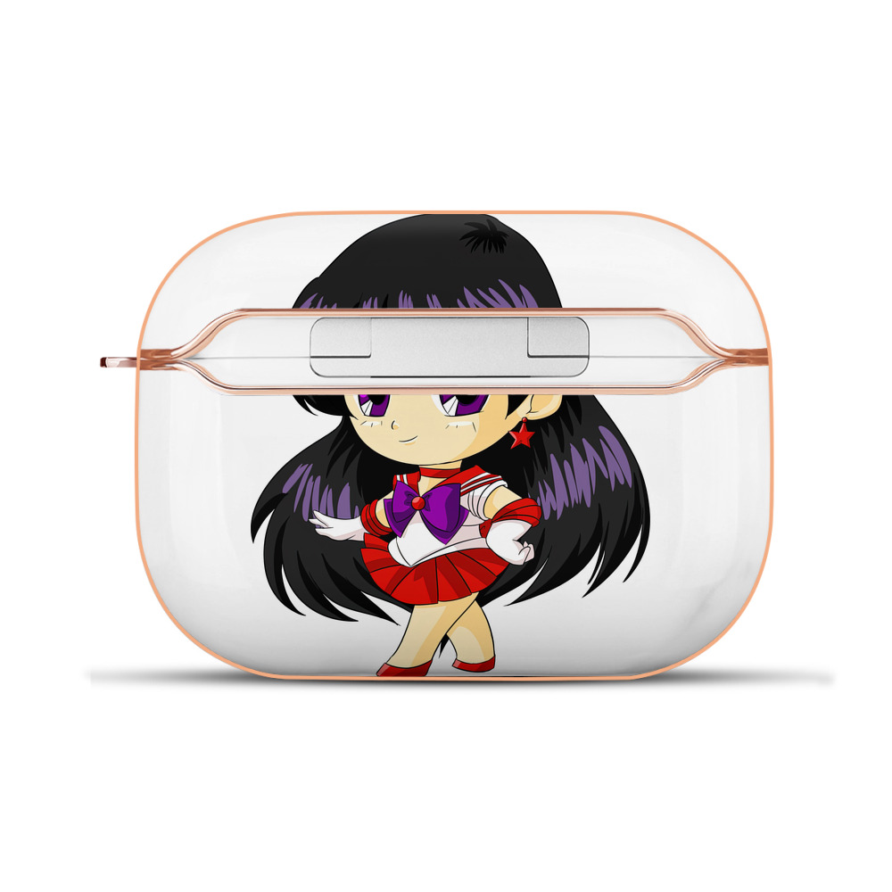 （画像用） 美少女戦士セーラームーン 火野レイ ひの レイ Sailor Moon Hino Rei （セーラーマーズ,Sailor Mars） 【AirPods Pro用】ハードシェル保護ケース｜耐衝撃・防指紋・カラビナ付き商品仕様