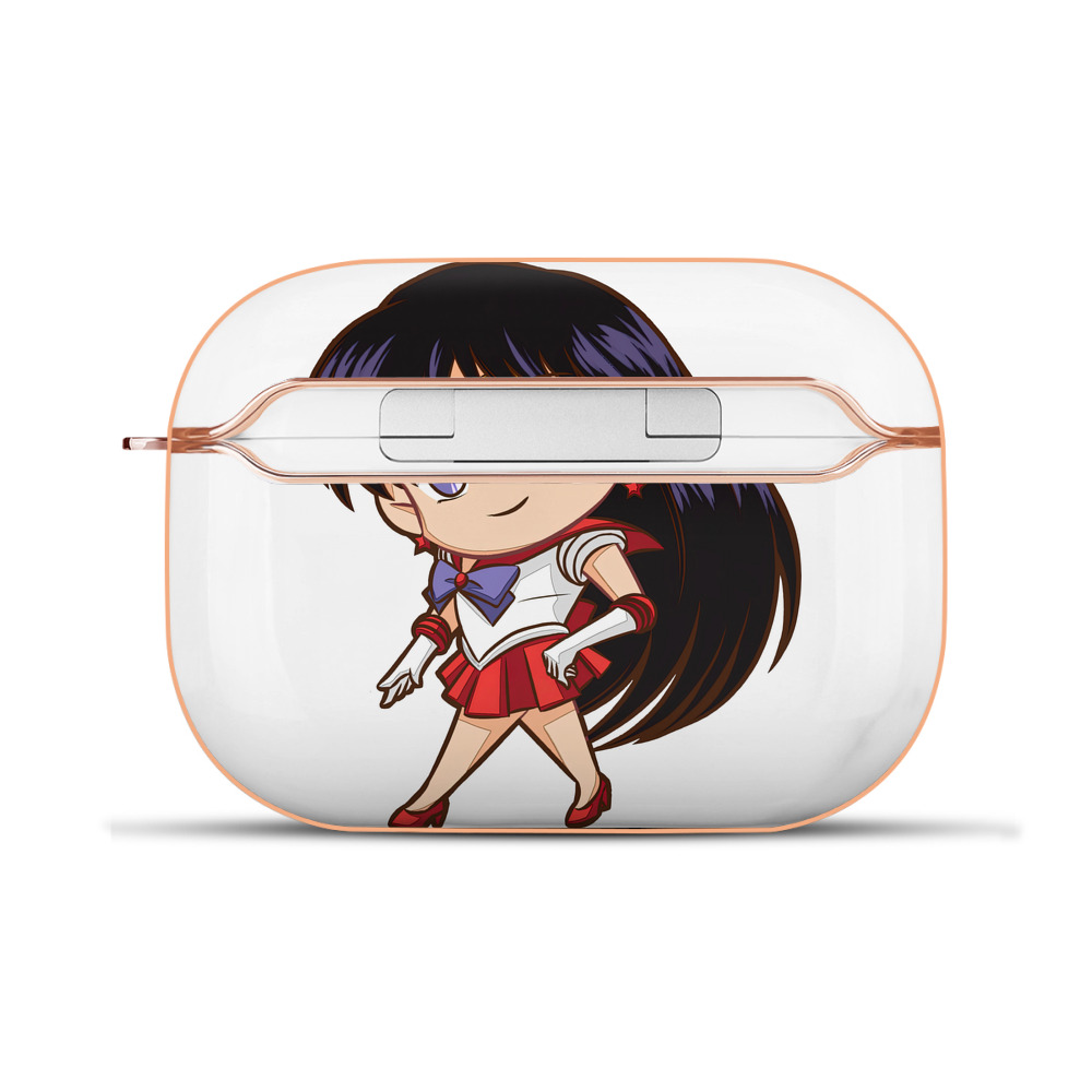 （画像用） 美少女戦士セーラームーン 火野レイ ひの レイ Sailor Moon Hino Rei （セーラーマーズ,Sailor Mars） 【AirPods Pro用】ハードシェル保護ケース｜耐衝撃・防指紋・カラビナ付き商品仕様