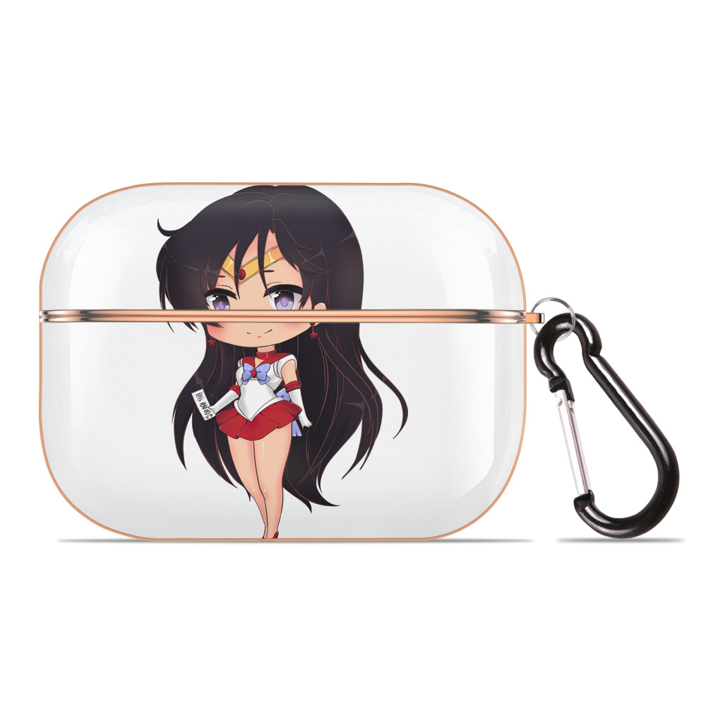 （画像用） 美少女戦士セーラームーン 火野レイ ひの レイ Sailor Moon Hino Rei （セーラーマーズ,Sailor Mars） 【AirPods Pro用】ハードシェル保護ケース｜耐衝撃・防指紋・カラビナ付き商品仕様