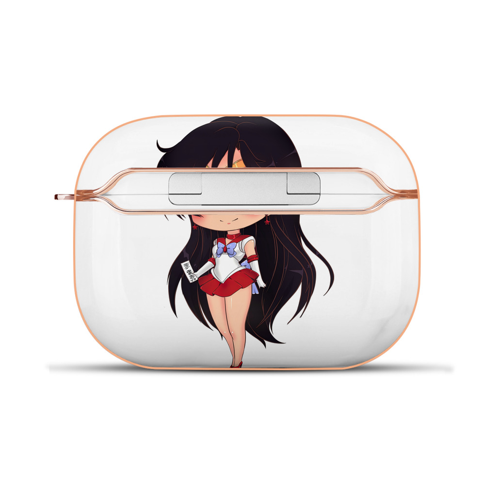 （画像用） 美少女戦士セーラームーン 火野レイ ひの レイ Sailor Moon Hino Rei （セーラーマーズ,Sailor Mars） 【AirPods Pro用】ハードシェル保護ケース｜耐衝撃・防指紋・カラビナ付き商品仕様