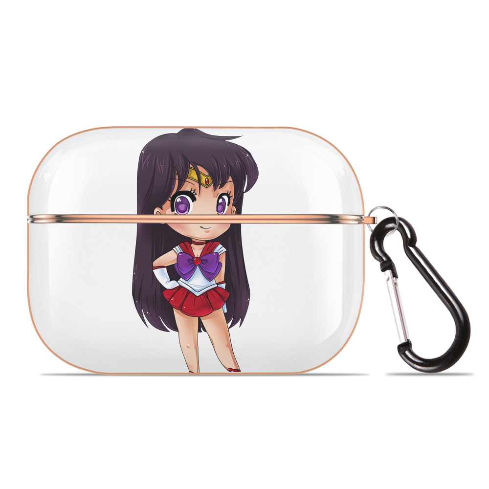 （画像用） 美少女戦士セーラームーン 火野レイ ひの レイ Sailor Moon Hino Rei （セーラーマーズ,Sailor Mars） 【AirPods Pro用】ハードシェル保護ケース｜耐衝撃・防指紋・カラビナ付き商品仕様