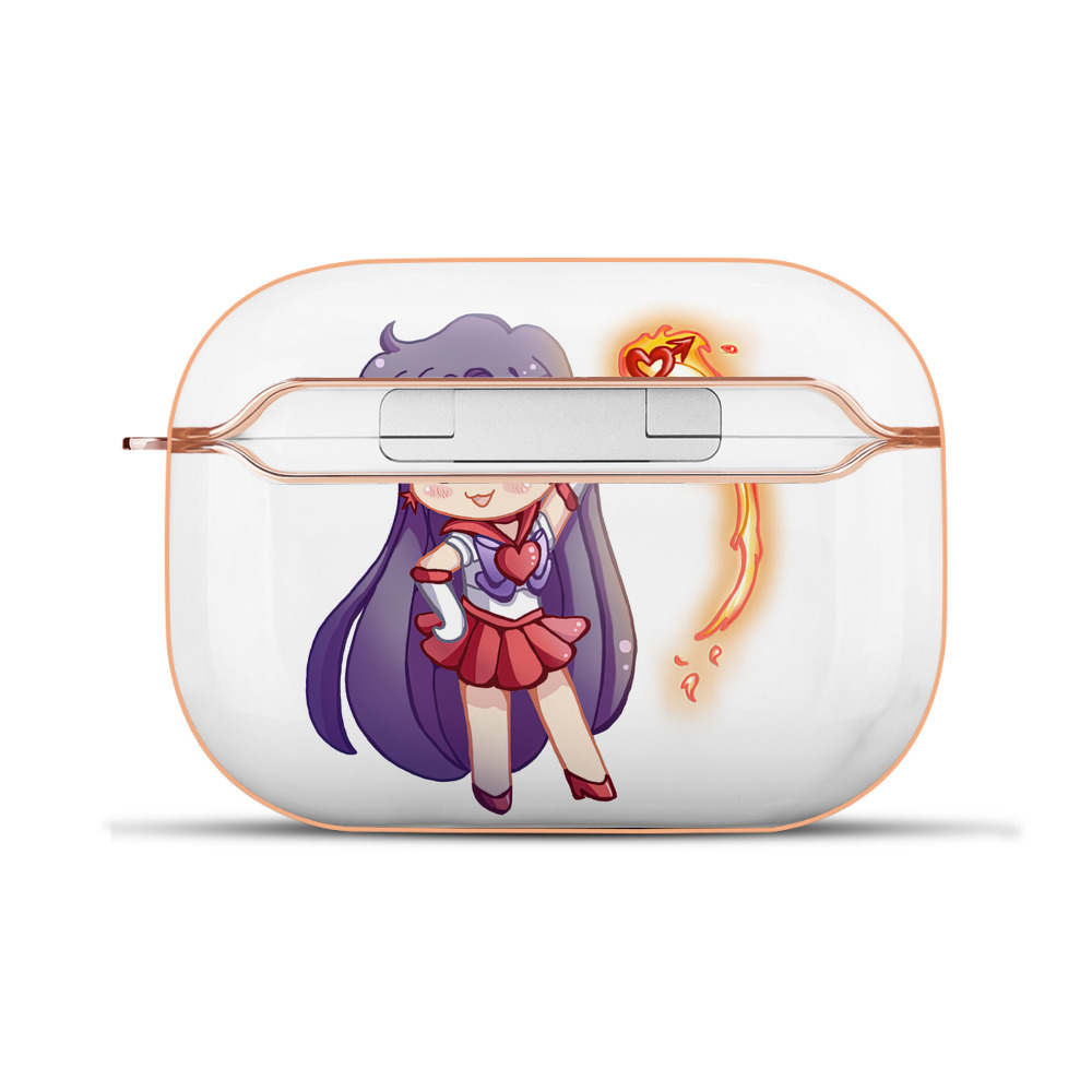 （画像用） 美少女戦士セーラームーン 火野レイ ひの レイ Sailor Moon Hino Rei （セーラーマーズ,Sailor Mars） 【AirPods Pro用】ハードシェル保護ケース｜耐衝撃・防指紋・カラビナ付き商品仕様