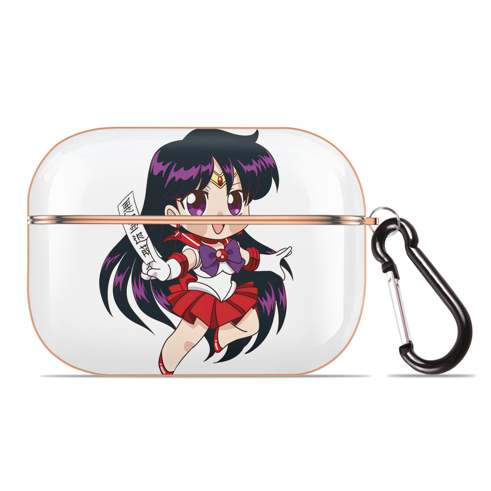 （画像用） 美少女戦士セーラームーン 火野レイ ひの レイ Sailor Moon Hino Rei （セーラーマーズ,Sailor Mars） 【AirPods Pro用】ハードシェル保護ケース｜耐衝撃・防指紋・カラビナ付き商品仕様