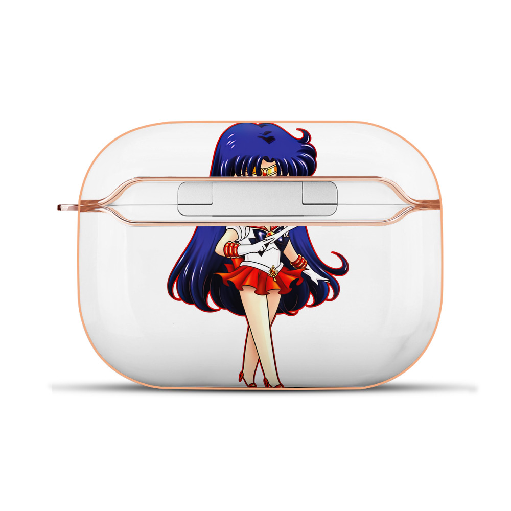 （画像用） 美少女戦士セーラームーン 火野レイ ひの レイ Sailor Moon Hino Rei （セーラーマーズ,Sailor Mars） 【AirPods Pro用】ハードシェル保護ケース｜耐衝撃・防指紋・カラビナ付き商品仕様