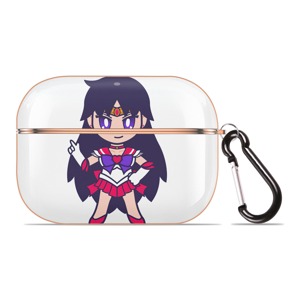 （画像用） 美少女戦士セーラームーン 火野レイ ひの レイ Sailor Moon Hino Rei （セーラーマーズ,Sailor Mars） 【AirPods Pro用】ハードシェル保護ケース｜耐衝撃・防指紋・カラビナ付き商品仕様