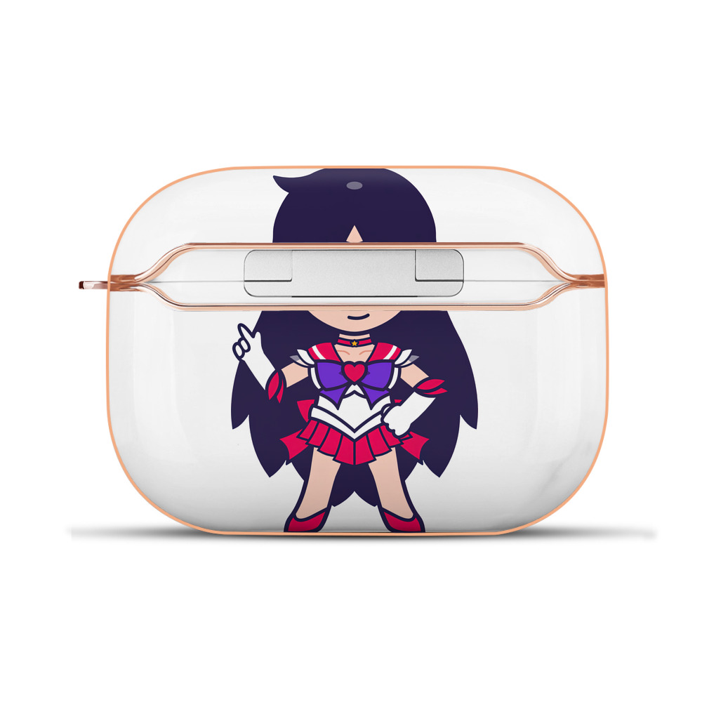 （画像用） 美少女戦士セーラームーン 火野レイ ひの レイ Sailor Moon Hino Rei （セーラーマーズ,Sailor Mars） 【AirPods Pro用】ハードシェル保護ケース｜耐衝撃・防指紋・カラビナ付き商品仕様