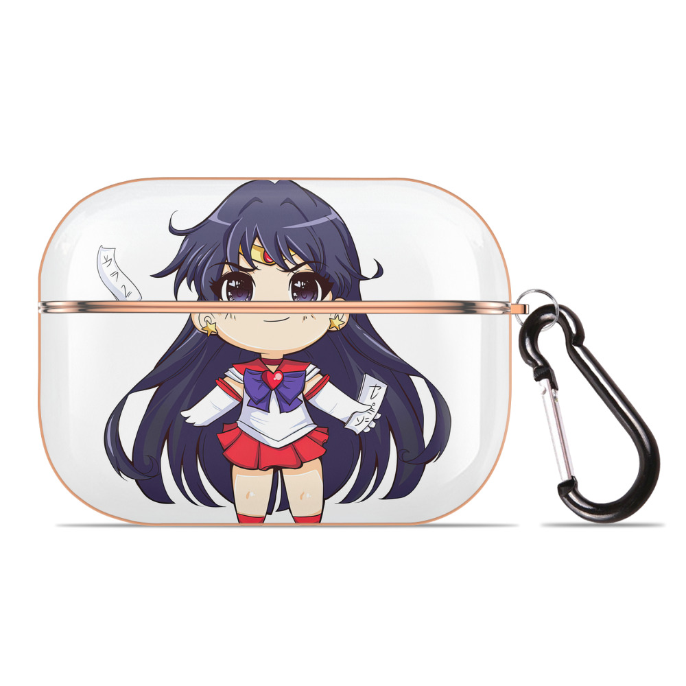 （画像用） 美少女戦士セーラームーン 火野レイ ひの レイ Sailor Moon Hino Rei （セーラーマーズ,Sailor Mars） 【AirPods Pro用】ハードシェル保護ケース｜耐衝撃・防指紋・カラビナ付き商品仕様