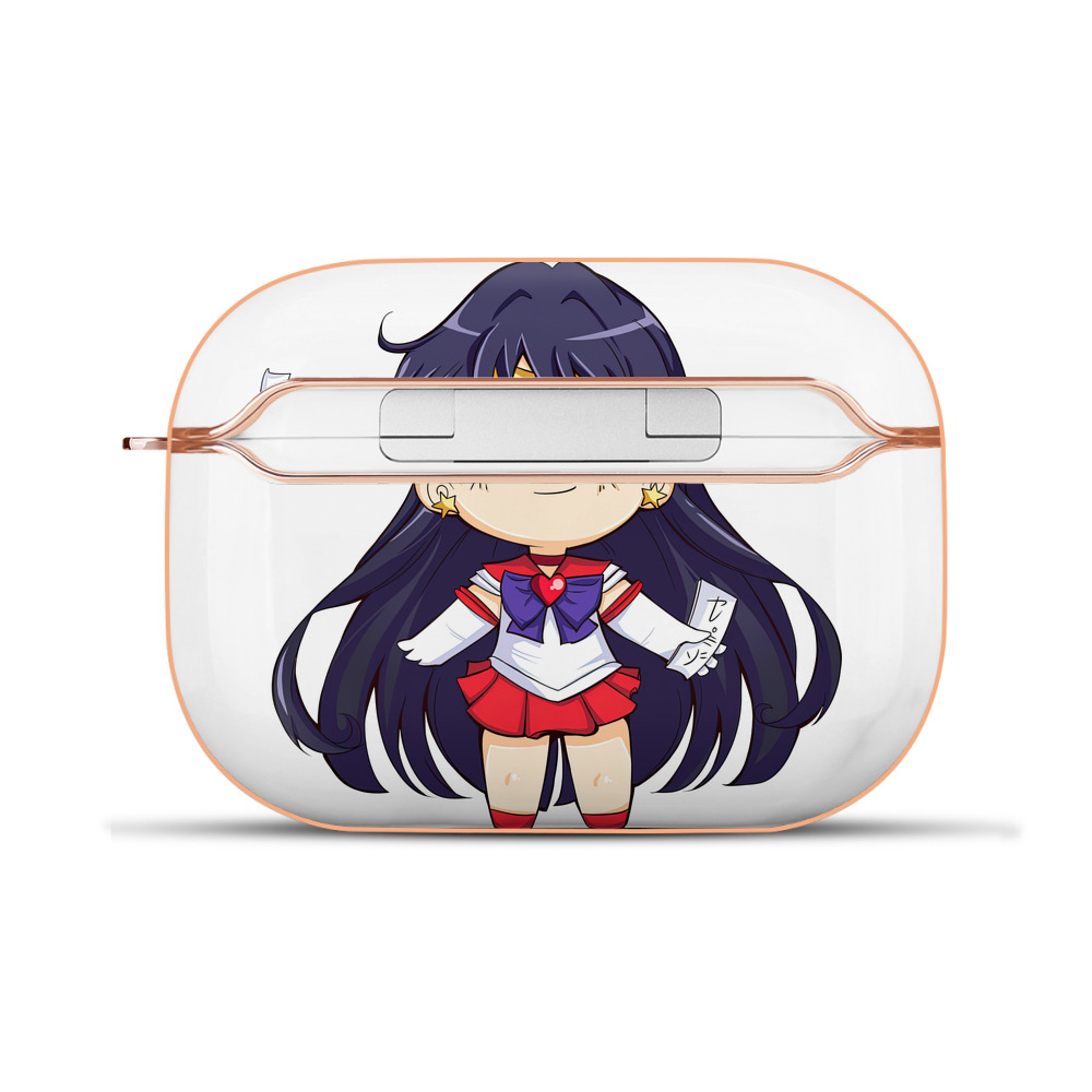 （画像用） 美少女戦士セーラームーン 火野レイ ひの レイ Sailor Moon Hino Rei （セーラーマーズ,Sailor Mars） 【AirPods Pro用】ハードシェル保護ケース｜耐衝撃・防指紋・カラビナ付き商品仕様