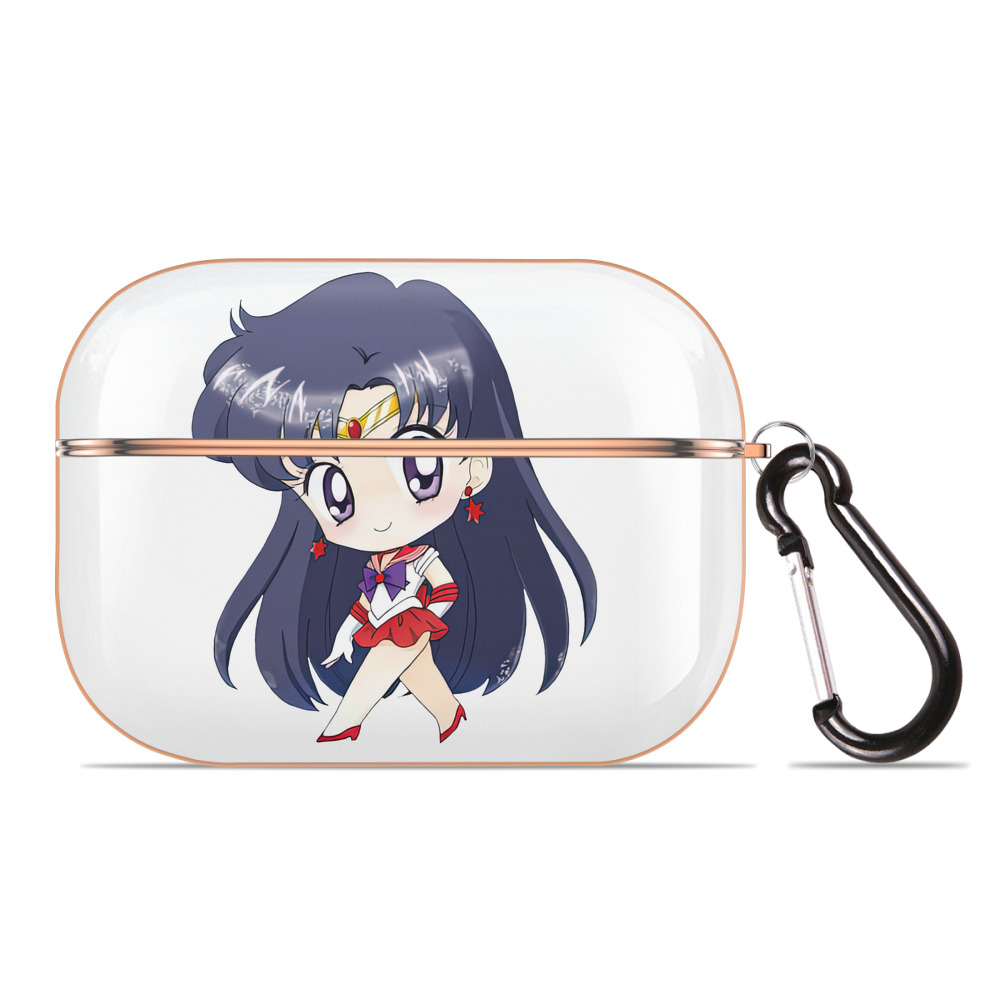 （画像用） 美少女戦士セーラームーン 火野レイ ひの レイ Sailor Moon Hino Rei （セーラーマーズ,Sailor Mars） 【AirPods Pro用】ハードシェル保護ケース｜耐衝撃・防指紋・カラビナ付き商品仕様