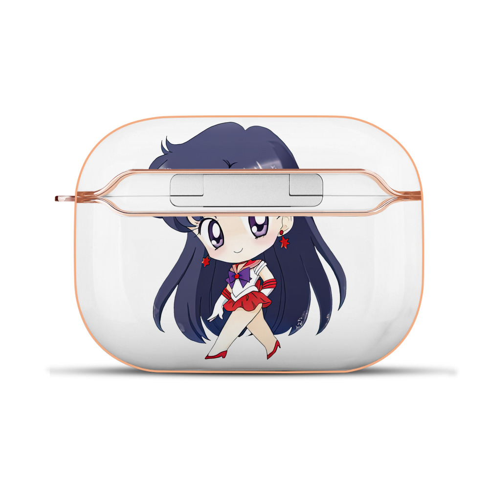 （画像用） 美少女戦士セーラームーン 火野レイ ひの レイ Sailor Moon Hino Rei （セーラーマーズ,Sailor Mars） 【AirPods Pro用】ハードシェル保護ケース｜耐衝撃・防指紋・カラビナ付き商品仕様