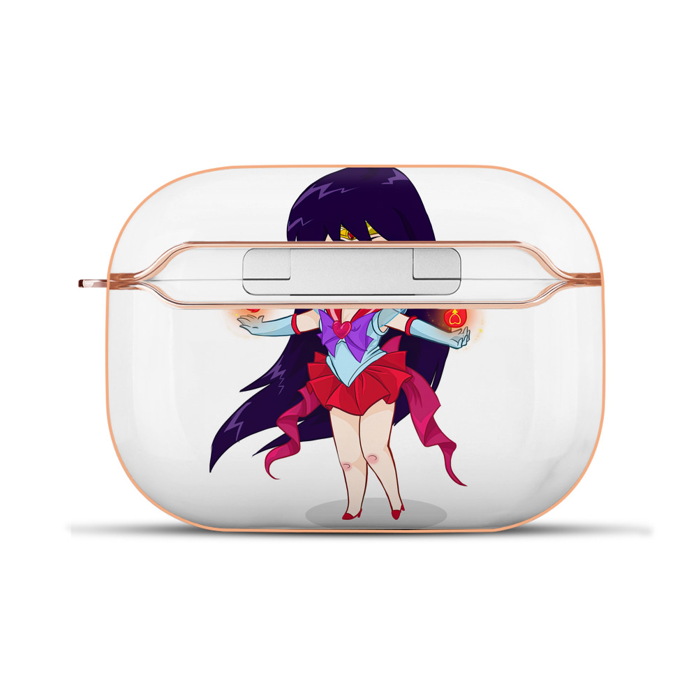 （画像用） 美少女戦士セーラームーン 火野レイ ひの レイ Sailor Moon Hino Rei （セーラーマーズ,Sailor Mars） 【AirPods Pro用】ハードシェル保護ケース｜耐衝撃・防指紋・カラビナ付き商品仕様