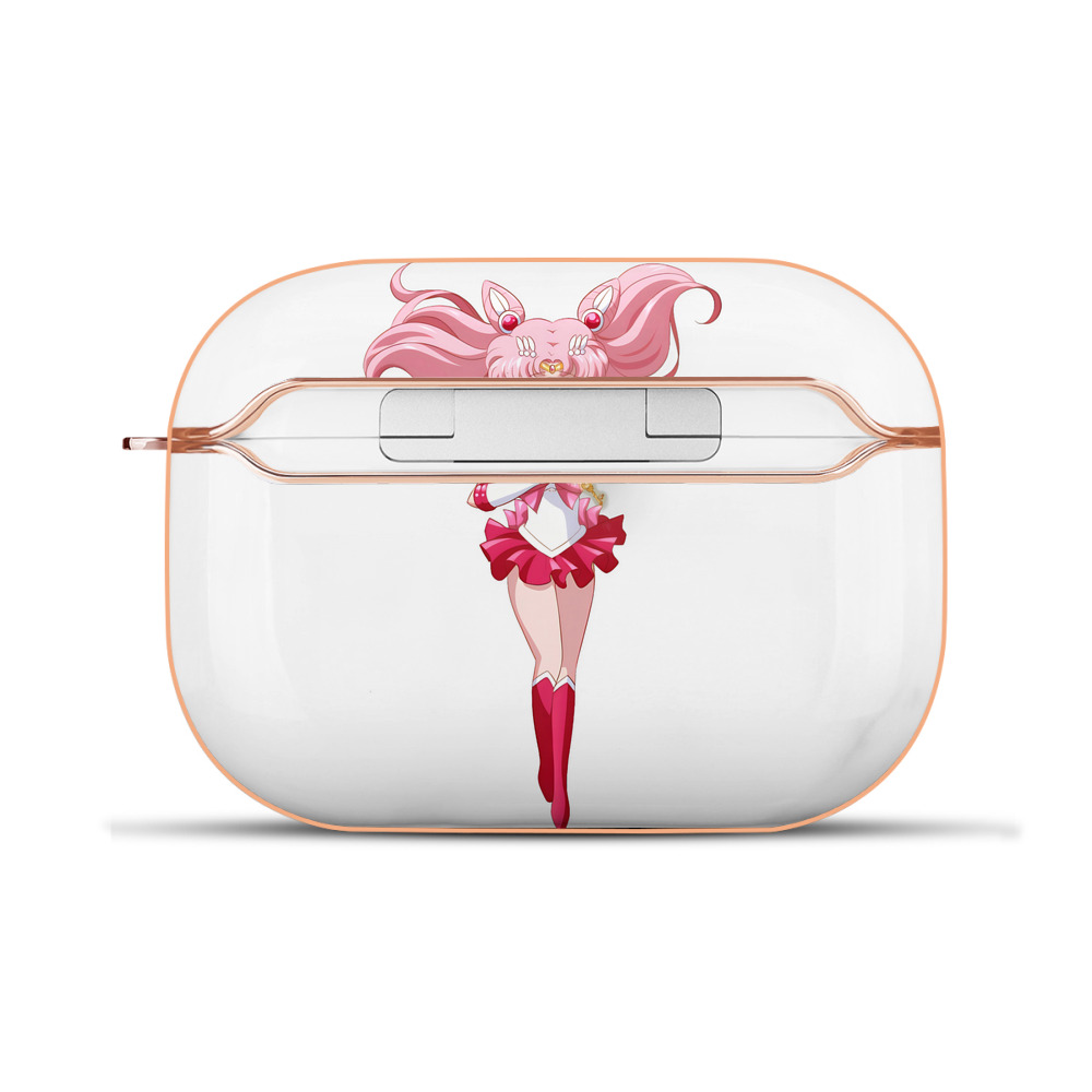 （画像用） 美少女戦士セーラームーン ちびうさ Sailor Moon Chibiusa Tsukino Usagi Small Lady Serenity 【AirPods Pro用】ハードシェル保護ケース｜耐衝撃・防指紋・カラビナ付き商品仕様