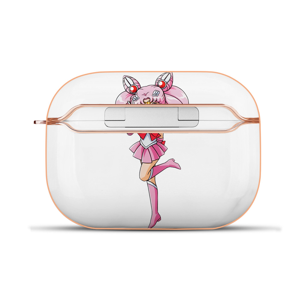 （画像用） 美少女戦士セーラームーン ちびうさ Sailor Moon Chibiusa Tsukino Usagi Small Lady Serenity 【AirPods Pro用】ハードシェル保護ケース｜耐衝撃・防指紋・カラビナ付き商品仕様