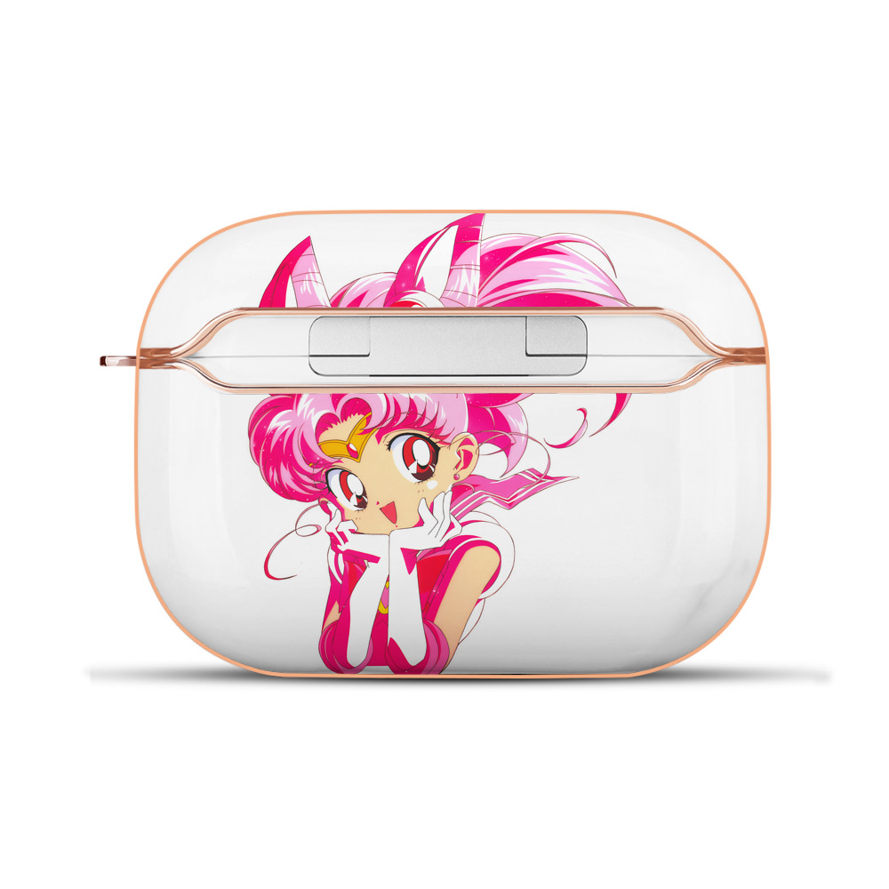 （画像用） 美少女戦士セーラームーン ちびうさ Sailor Moon Chibiusa Tsukino Usagi Small Lady Serenity 【AirPods Pro用】ハードシェル保護ケース｜耐衝撃・防指紋・カラビナ付き商品仕様