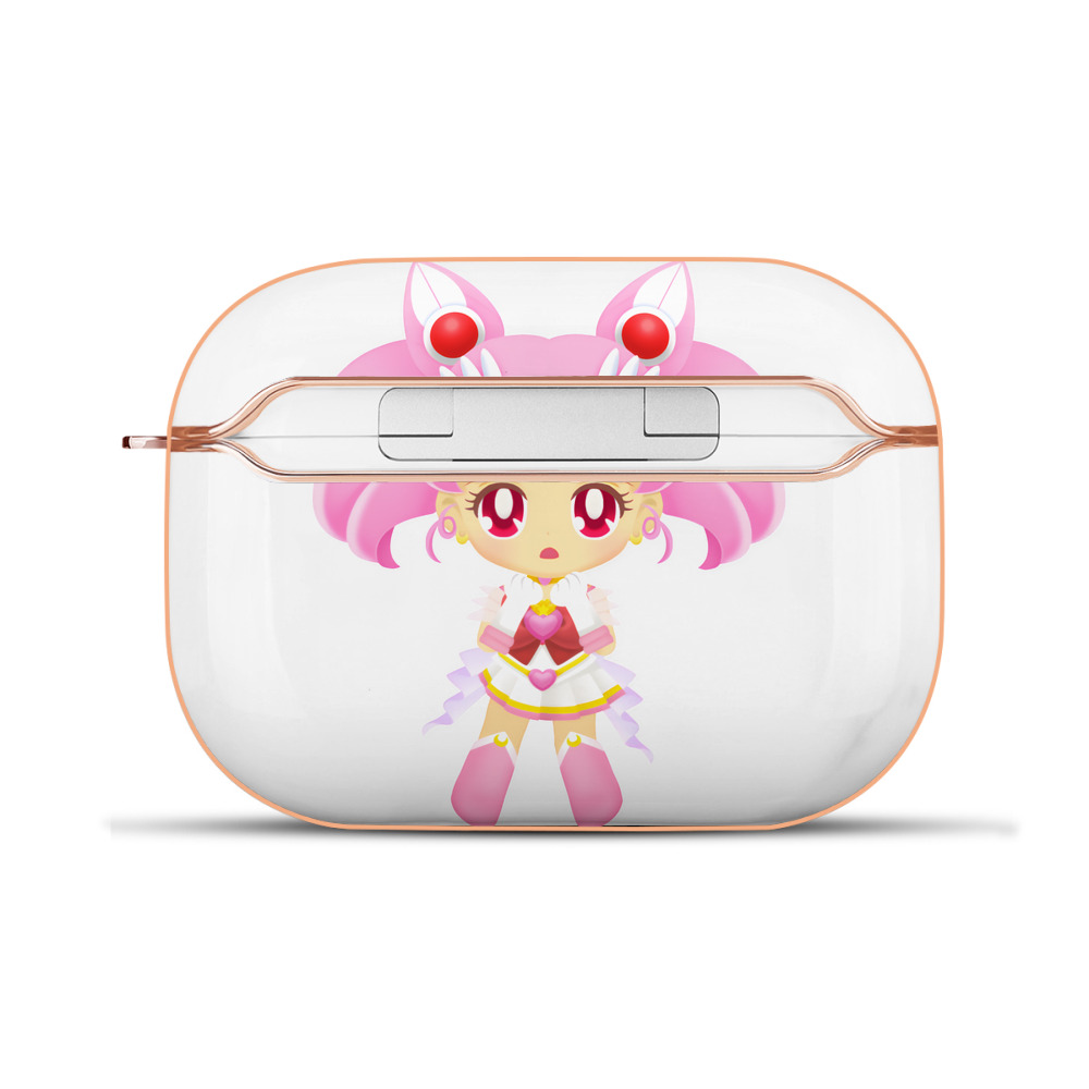 （画像用） 美少女戦士セーラームーン ちびうさ Sailor Moon Chibiusa Tsukino Usagi Small Lady Serenity 【AirPods Pro用】ハードシェル保護ケース｜耐衝撃・防指紋・カラビナ付き商品仕様
