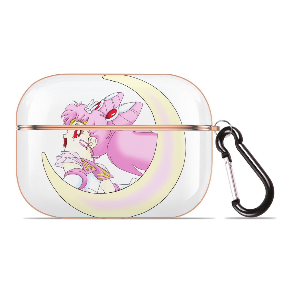 （画像用） 美少女戦士セーラームーン ちびうさ Sailor Moon Chibiusa Tsukino Usagi Small Lady Serenity 【AirPods Pro用】ハードシェル保護ケース｜耐衝撃・防指紋・カラビナ付き商品仕様
