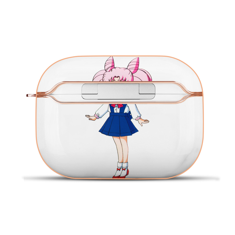 （画像用） 美少女戦士セーラームーン ちびうさ Sailor Moon Chibiusa Tsukino Usagi Small Lady Serenity 【AirPods Pro用】ハードシェル保護ケース｜耐衝撃・防指紋・カラビナ付き商品仕様