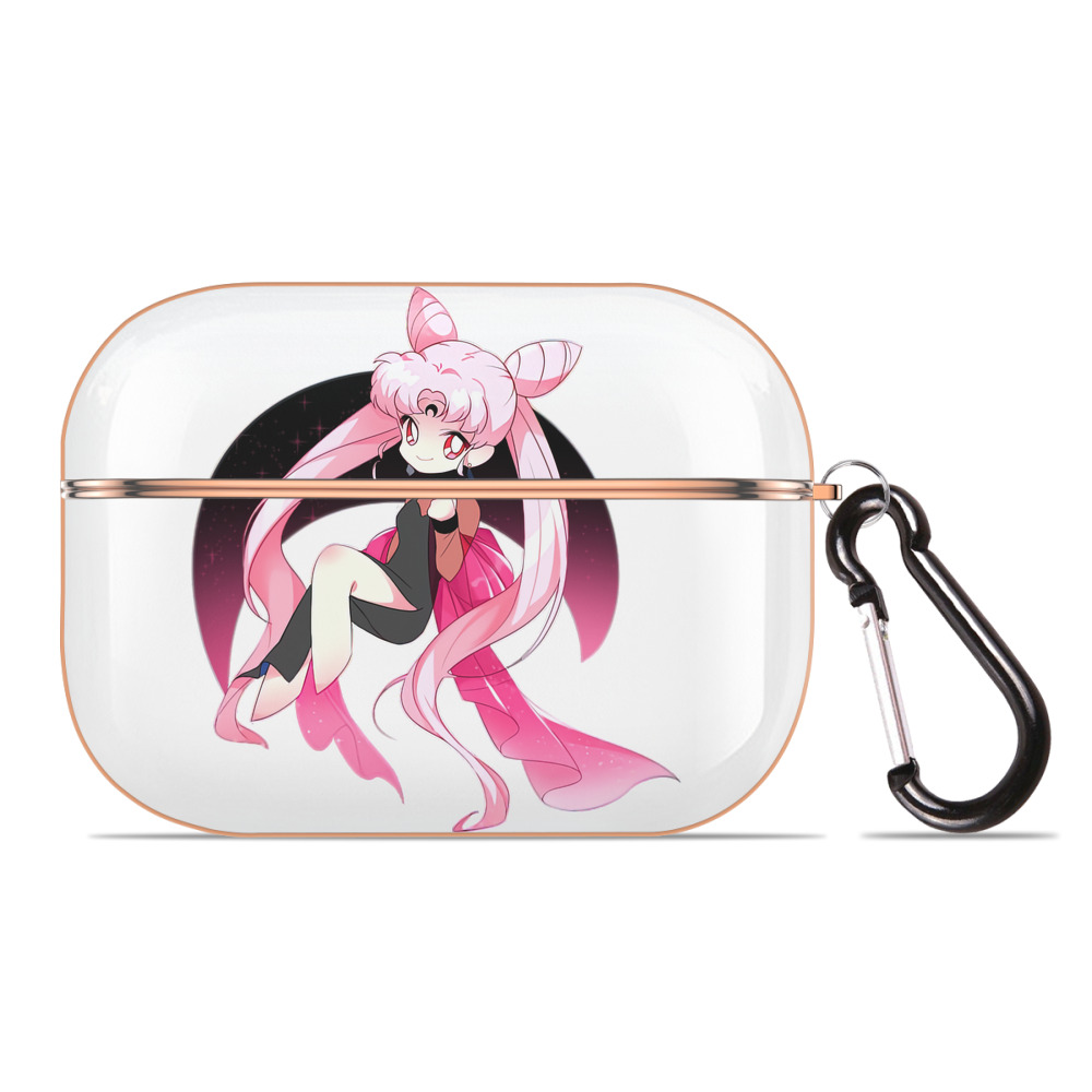（画像用） 美少女戦士セーラームーン ちびうさ Sailor Moon Chibiusa Tsukino Usagi Small Lady Serenity 【AirPods Pro用】ハードシェル保護ケース｜耐衝撃・防指紋・カラビナ付き商品仕様