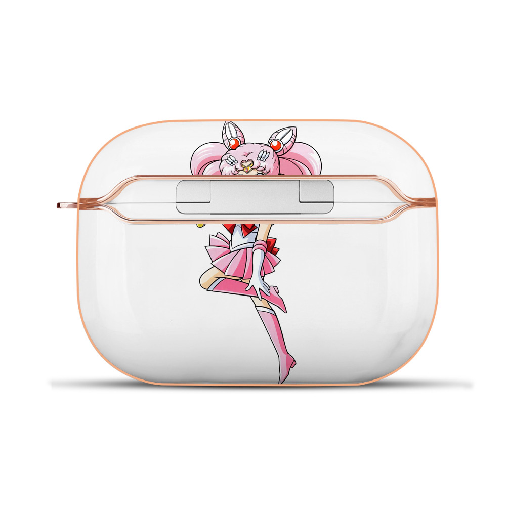 （画像用） 美少女戦士セーラームーン ちびうさ Sailor Moon Chibiusa Tsukino Usagi Small Lady Serenity 【AirPods Pro用】ハードシェル保護ケース｜耐衝撃・防指紋・カラビナ付き商品仕様
