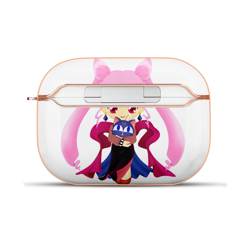 （画像用） 美少女戦士セーラームーン ちびうさ Sailor Moon Chibiusa Tsukino Usagi Small Lady Serenity 【AirPods Pro用】ハードシェル保護ケース｜耐衝撃・防指紋・カラビナ付き商品仕様