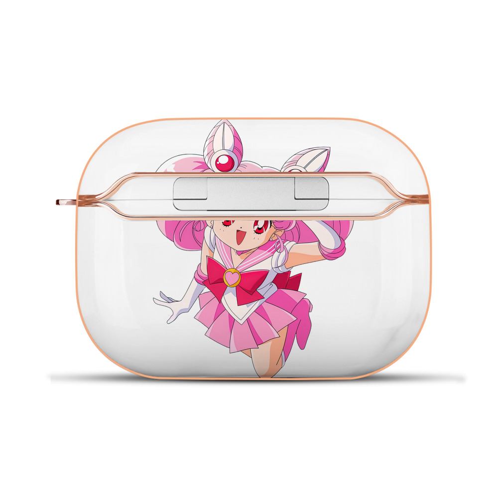 （画像用） 美少女戦士セーラームーン ちびうさ Sailor Moon Chibiusa Tsukino Usagi Small Lady Serenity 【AirPods Pro用】ハードシェル保護ケース｜耐衝撃・防指紋・カラビナ付き商品仕様