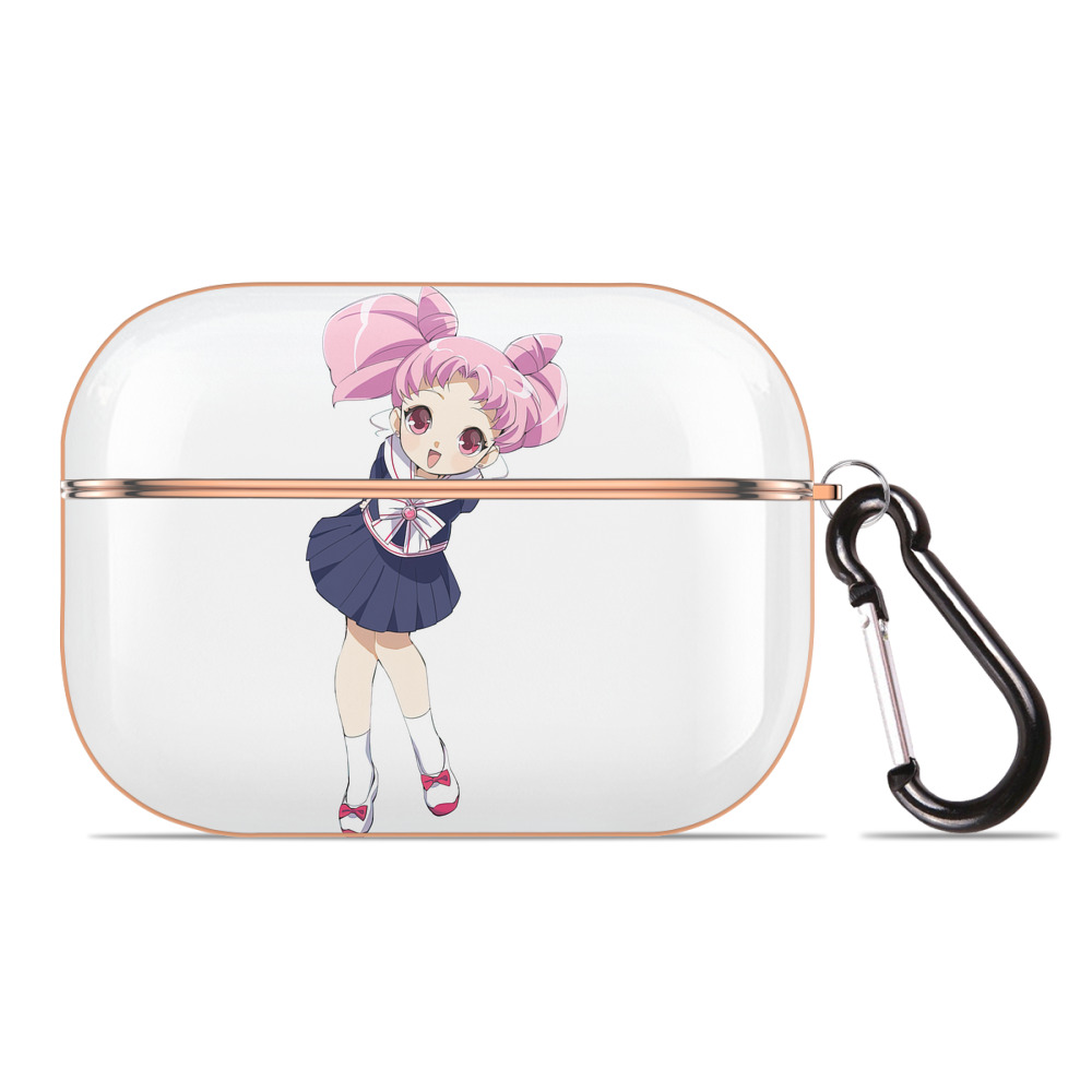 （画像用） 美少女戦士セーラームーン ちびうさ Sailor Moon Chibiusa Tsukino Usagi Small Lady Serenity 【AirPods Pro用】ハードシェル保護ケース｜耐衝撃・防指紋・カラビナ付き商品仕様