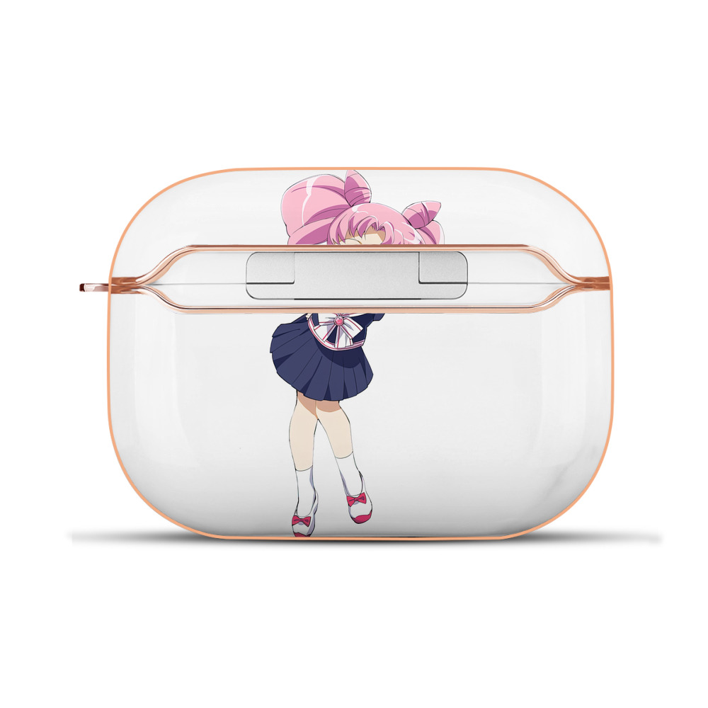 （画像用） 美少女戦士セーラームーン ちびうさ Sailor Moon Chibiusa Tsukino Usagi Small Lady Serenity 【AirPods Pro用】ハードシェル保護ケース｜耐衝撃・防指紋・カラビナ付き商品仕様