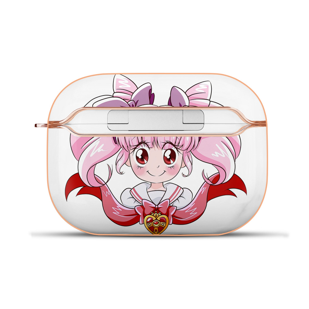 （画像用） 美少女戦士セーラームーン ちびうさ Sailor Moon Chibiusa Tsukino Usagi Small Lady Serenity 【AirPods Pro用】ハードシェル保護ケース｜耐衝撃・防指紋・カラビナ付き商品仕様
