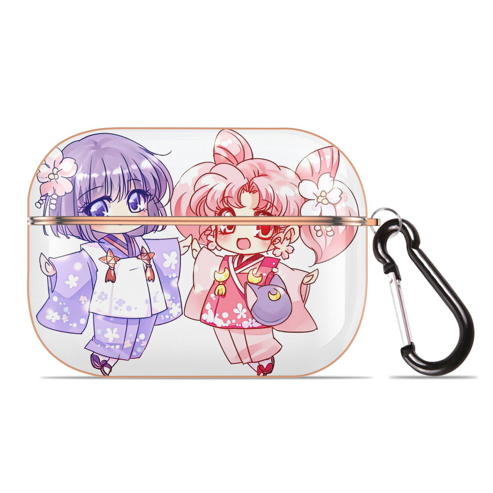 （画像用） 美少女戦士セーラームーン ちびうさ Sailor Moon Chibiusa Tsukino Usagi Small Lady Serenity 【AirPods Pro用】ハードシェル保護ケース｜耐衝撃・防指紋・カラビナ付き商品仕様