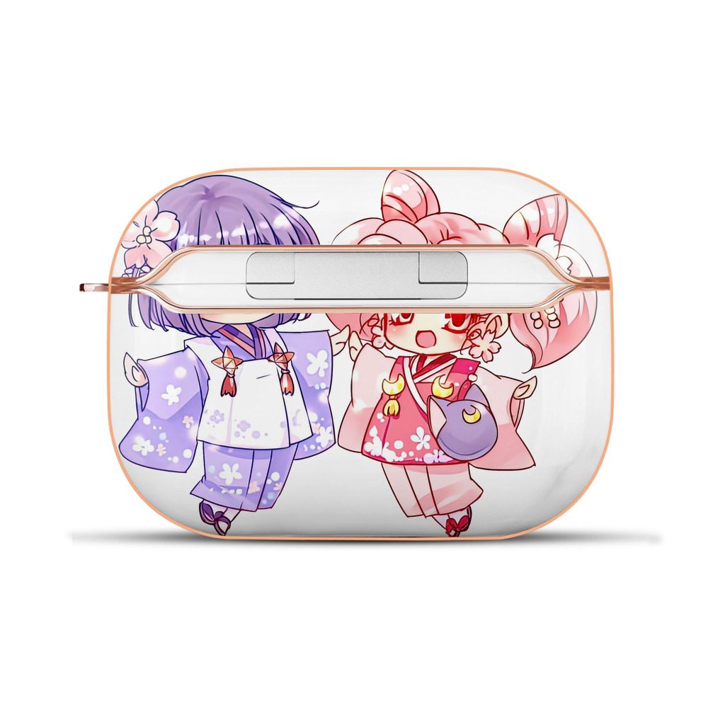 （画像用） 美少女戦士セーラームーン ちびうさ Sailor Moon Chibiusa Tsukino Usagi Small Lady Serenity 【AirPods Pro用】ハードシェル保護ケース｜耐衝撃・防指紋・カラビナ付き商品仕様