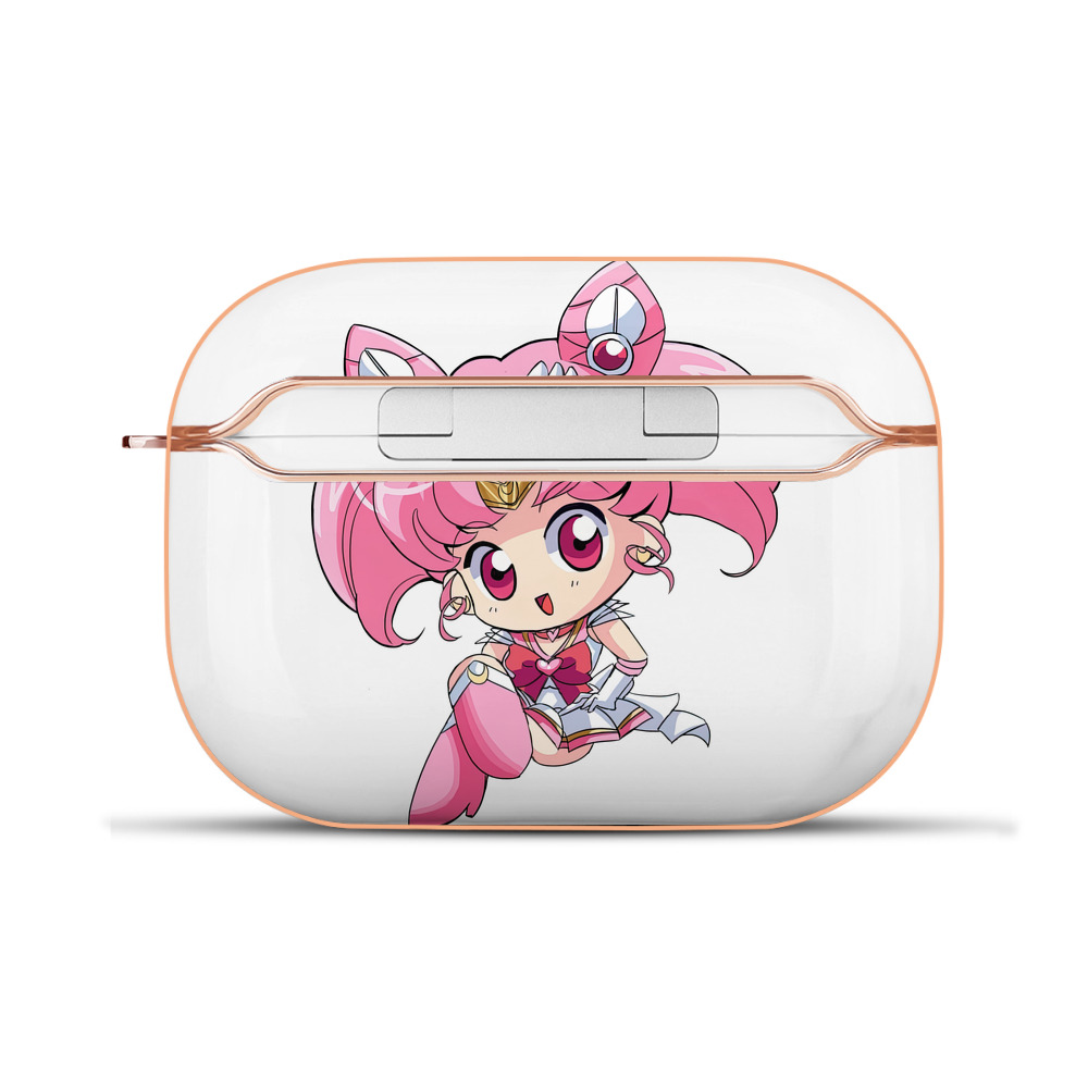 （画像用） 美少女戦士セーラームーン ちびうさ Sailor Moon Chibiusa Tsukino Usagi Small Lady Serenity 【AirPods Pro用】ハードシェル保護ケース｜耐衝撃・防指紋・カラビナ付き商品仕様