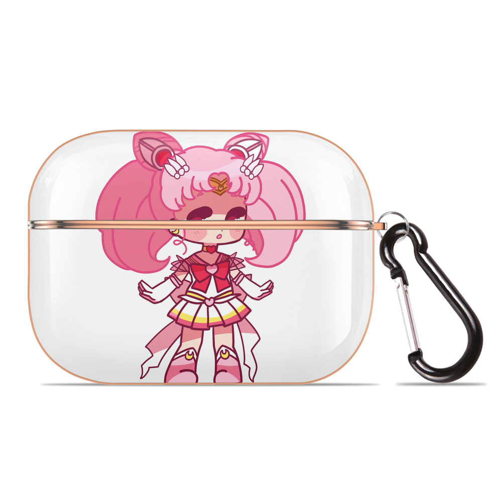 （画像用） 美少女戦士セーラームーン ちびうさ Sailor Moon Chibiusa Tsukino Usagi Small Lady Serenity 【AirPods Pro用】ハードシェル保護ケース｜耐衝撃・防指紋・カラビナ付き商品仕様