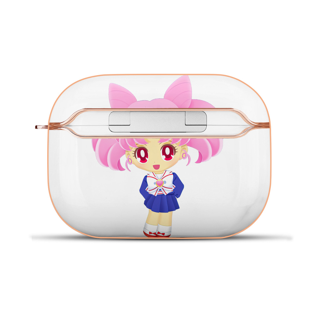 （画像用） 美少女戦士セーラームーン ちびうさ Sailor Moon Chibiusa Tsukino Usagi Small Lady Serenity 【AirPods Pro用】ハードシェル保護ケース｜耐衝撃・防指紋・カラビナ付き商品仕様