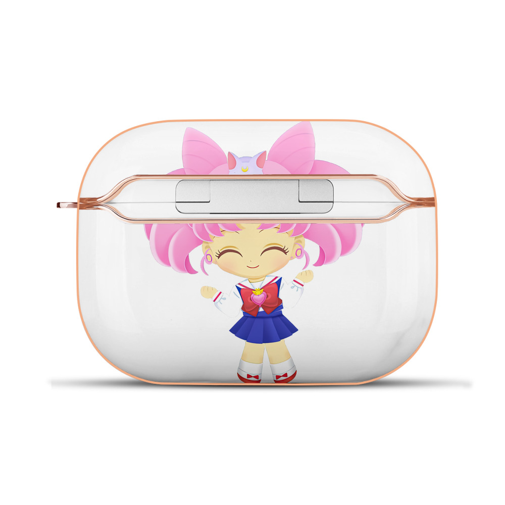 （画像用） 美少女戦士セーラームーン ちびうさ Sailor Moon Chibiusa Tsukino Usagi Small Lady Serenity 【AirPods Pro用】ハードシェル保護ケース｜耐衝撃・防指紋・カラビナ付き商品仕様