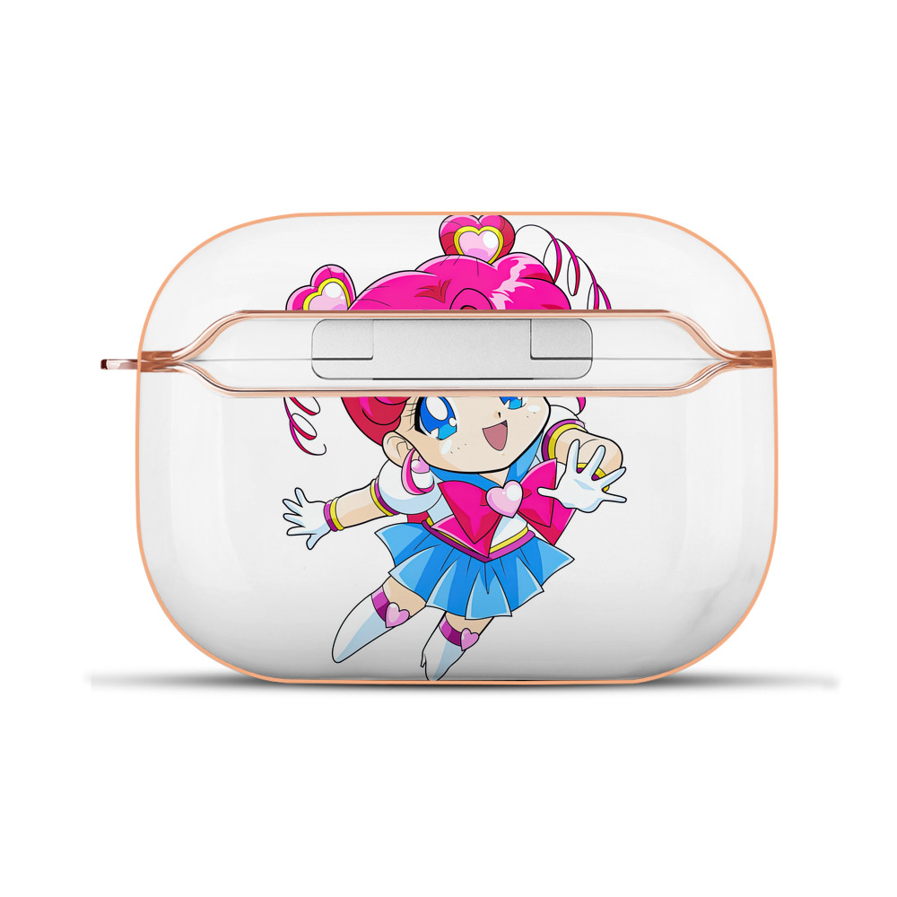 （画像用） 美少女戦士セーラームーン ちびうさ Sailor Moon Chibiusa Tsukino Usagi Small Lady Serenity 【AirPods Pro用】ハードシェル保護ケース｜耐衝撃・防指紋・カラビナ付き商品仕様