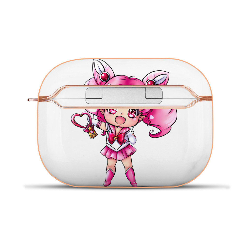 （画像用） 美少女戦士セーラームーン ちびうさ Sailor Moon Chibiusa Tsukino Usagi Small Lady Serenity 【AirPods Pro用】ハードシェル保護ケース｜耐衝撃・防指紋・カラビナ付き商品仕様