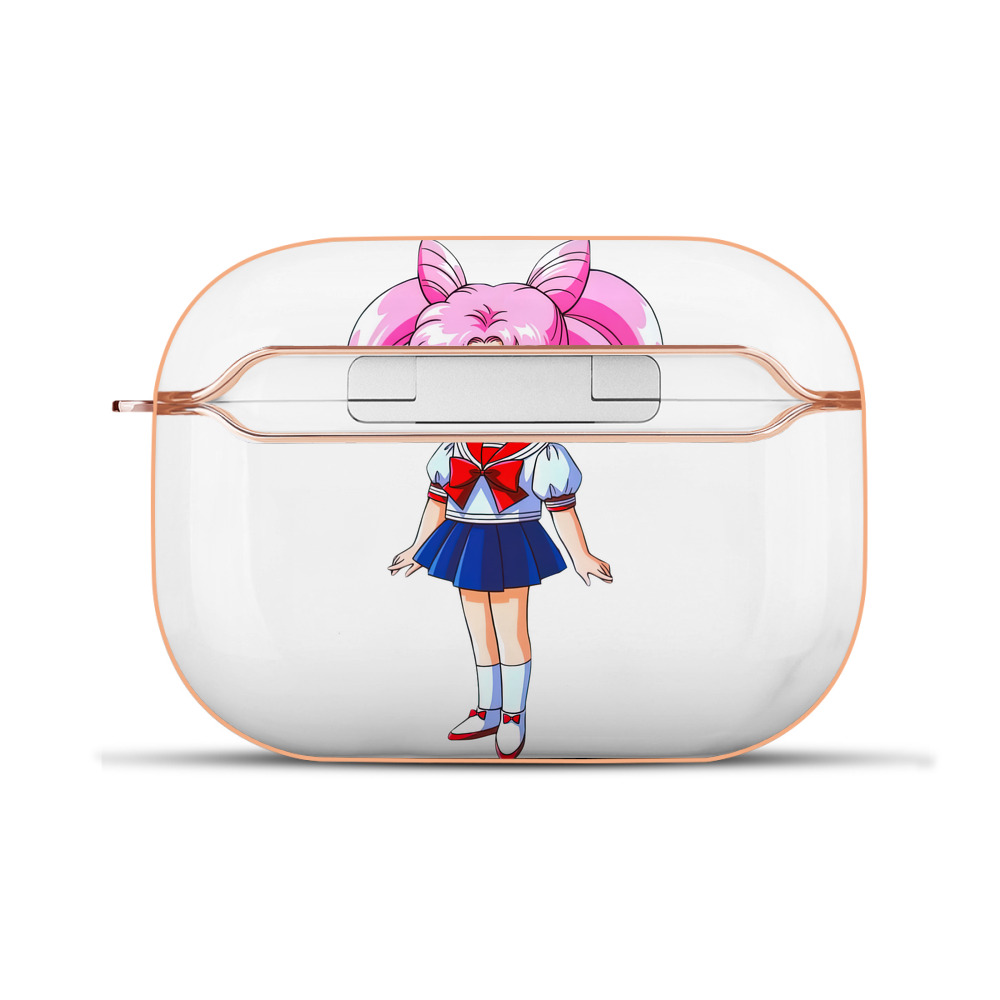 （画像用） 美少女戦士セーラームーン ちびうさ Sailor Moon Chibiusa Tsukino Usagi Small Lady Serenity 【AirPods Pro用】ハードシェル保護ケース｜耐衝撃・防指紋・カラビナ付き商品仕様