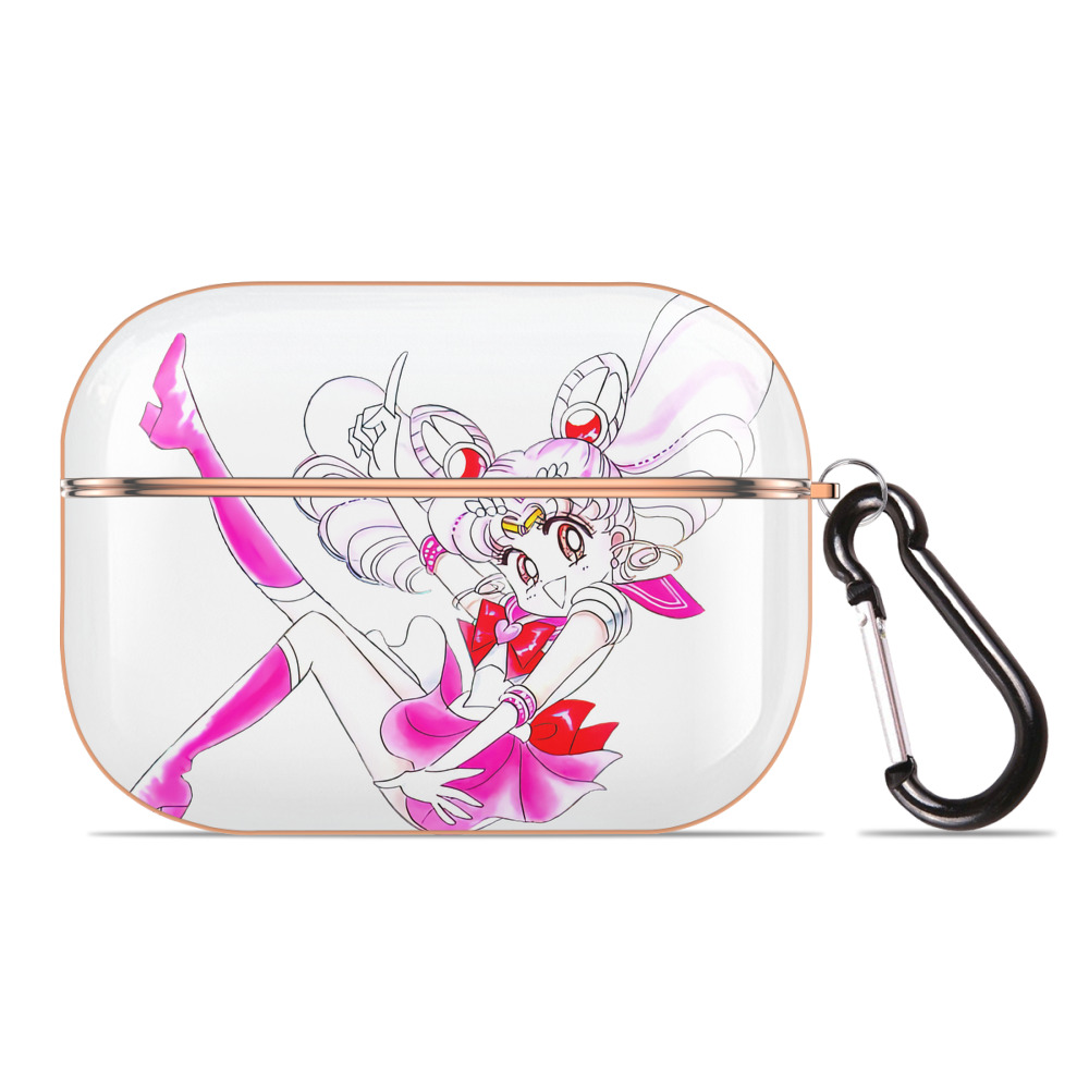 （画像用） 美少女戦士セーラームーン ちびうさ Sailor Moon Chibiusa Tsukino Usagi Small Lady Serenity 【AirPods Pro用】ハードシェル保護ケース｜耐衝撃・防指紋・カラビナ付き商品仕様